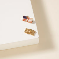 USA Flag Stud Earrings