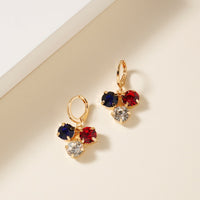 USA Flag Pattern Earrings
