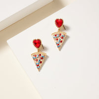 USA Pizza Slice Earrings