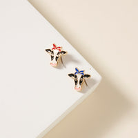 USA Cow Stud Earrings