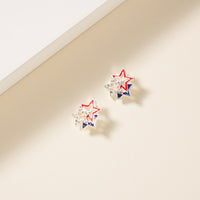 USA Stars Stud Earrings