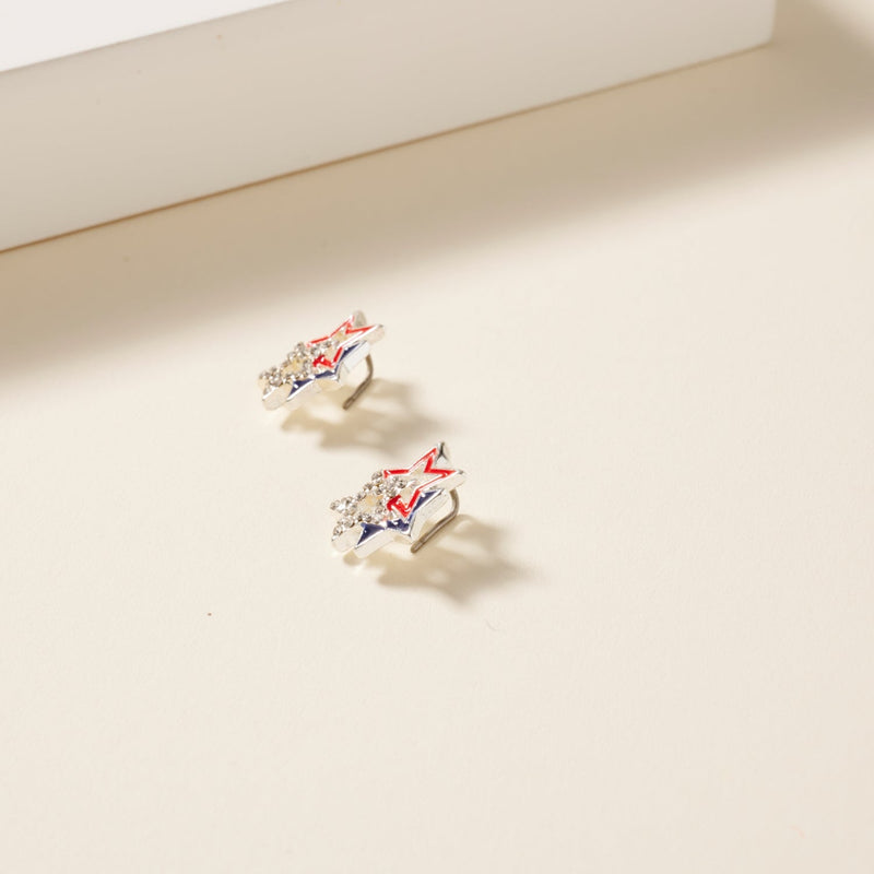 USA Stars Stud Earrings