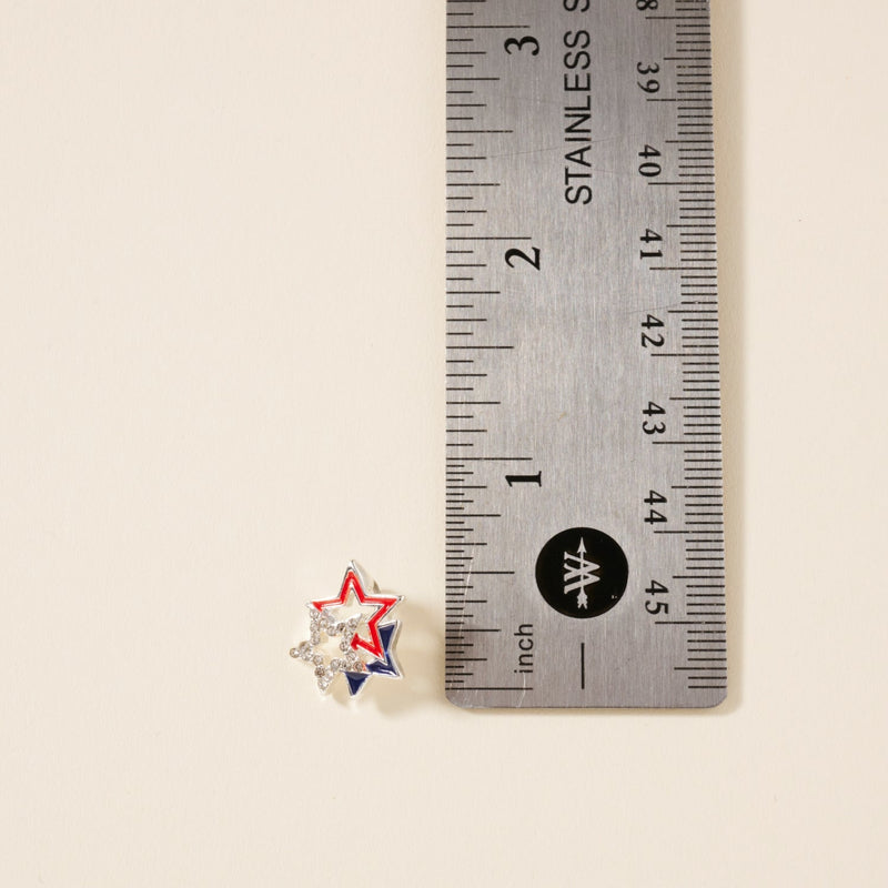 USA Stars Stud Earrings