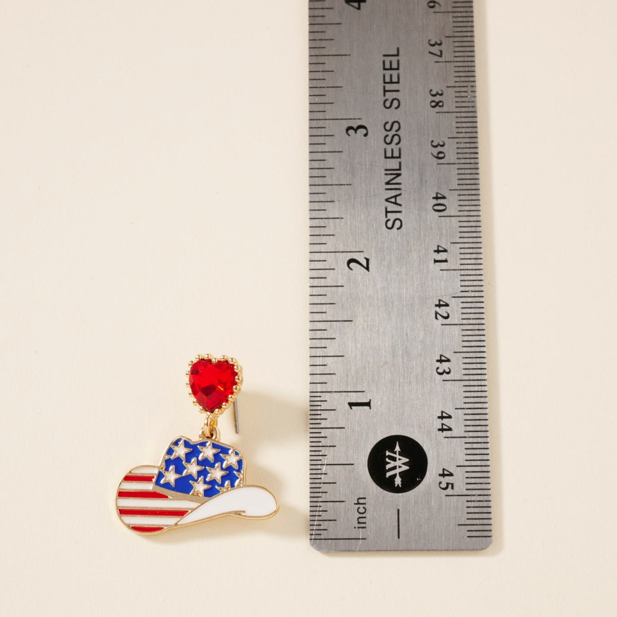 USA Cowboy Hat Earrings