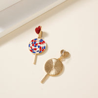 USA Lollipop Enamel Earrings