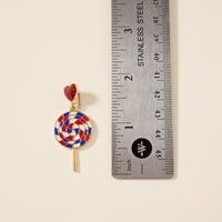 USA Lollipop Enamel Earrings
