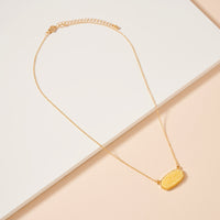 Druzy Stone Charm Short Necklace