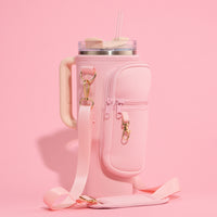 Neoprene Tumbler Bag with Adjustable Crossbody Strap
