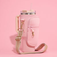 Neoprene Tumbler Bag with Adjustable Crossbody Strap