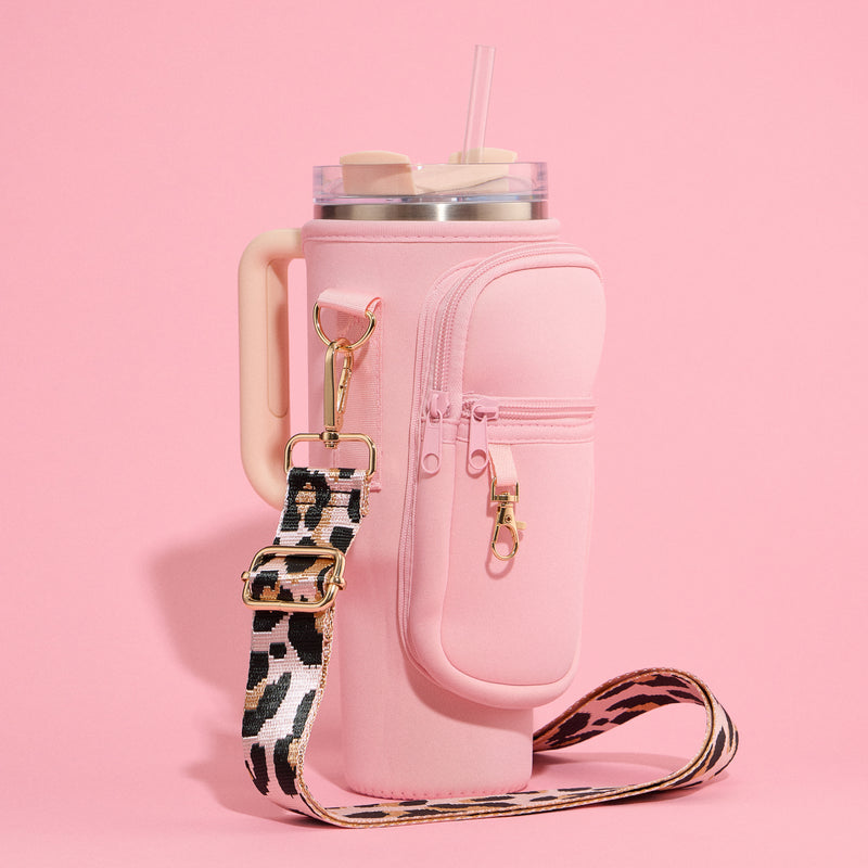 Neoprene Tumbler Bag with Adjustable Shoulder Strap