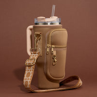 Neoprene Tumbler Crossbody Bag with Strap