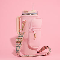 Neoprene Tumbler Crossbody Bag with Strap