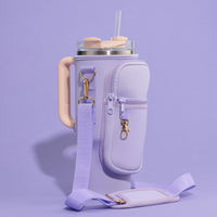 Neoprene Tumbler Crossbody Bag with Strap