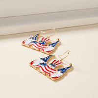 USA Flag Gnomes Dangling Earrings