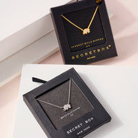 Elephant CZ Secret Box Gold Dip Necklace